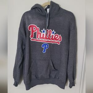 Philadelphia Phillies Stitches Dark Gray Phillies Men's Hoodie Large